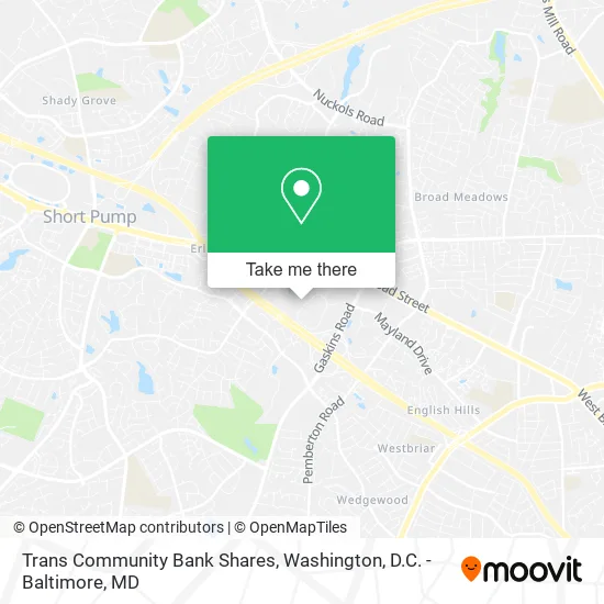 Trans Community Bank Shares map