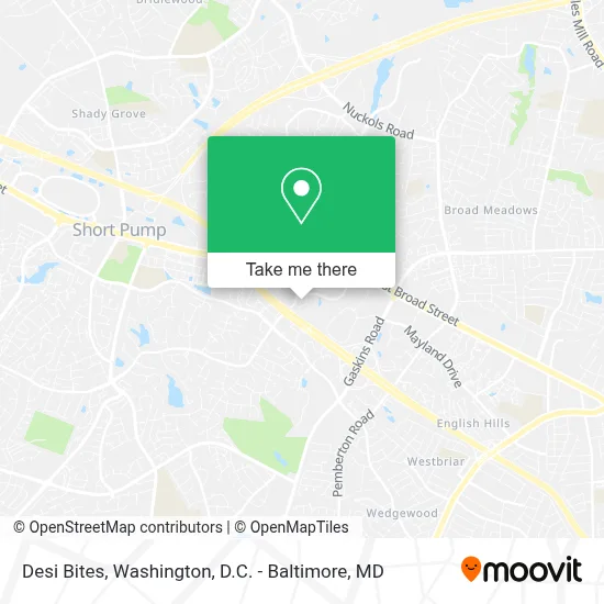 Desi Bites map