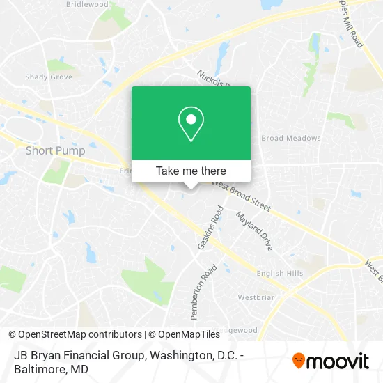 JB Bryan Financial Group map