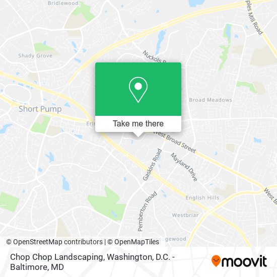 Chop Chop Landscaping map