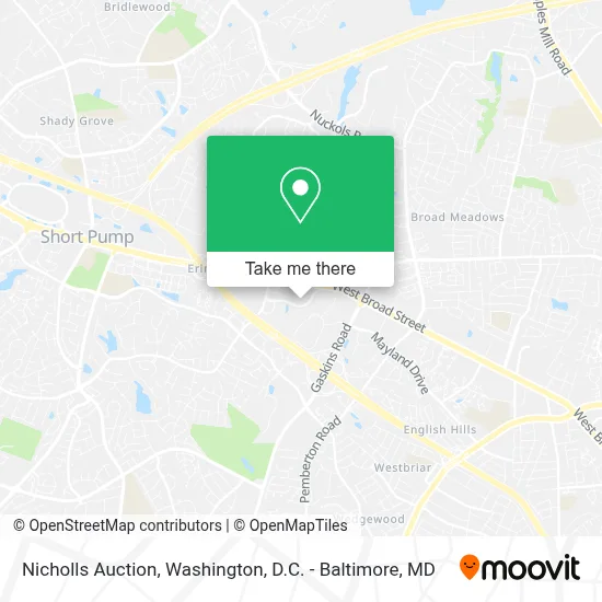 Nicholls Auction map