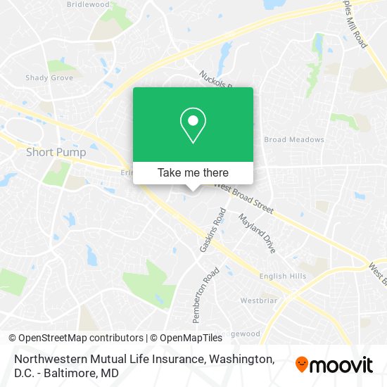 Mapa de Northwestern Mutual Life Insurance