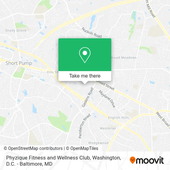 Phyzique Fitness and Wellness Club map