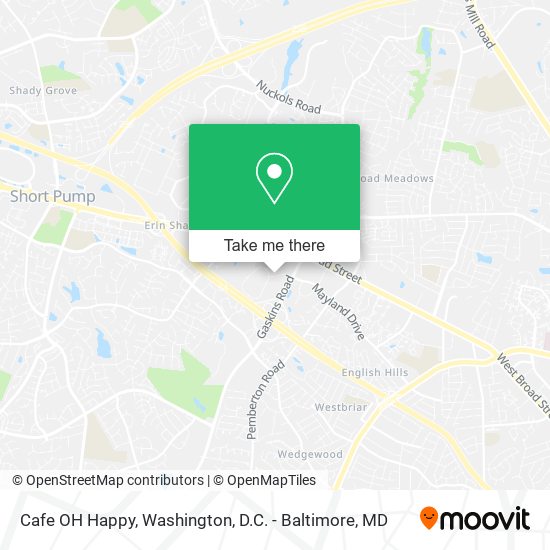 Cafe OH Happy map