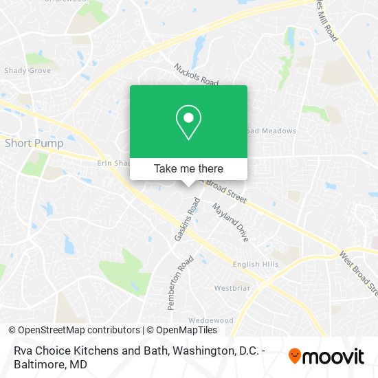 Rva Choice Kitchens and Bath map