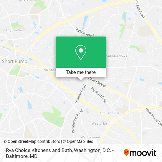 Rva Choice Kitchens and Bath map
