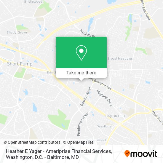 Mapa de Heather E Yager - Ameriprise Financial Services