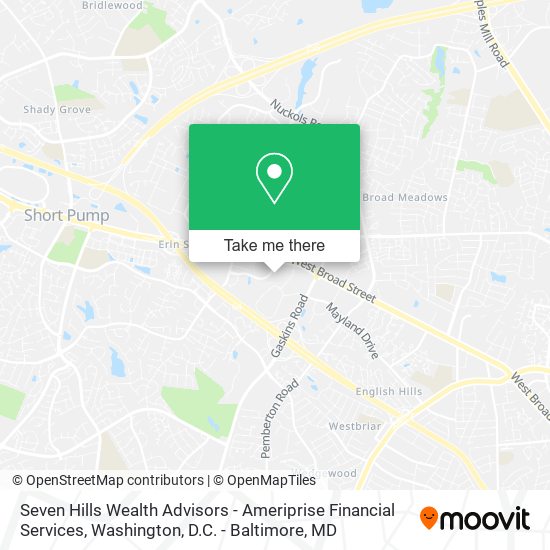 Seven Hills Wealth Advisors - Ameriprise Financial Services map