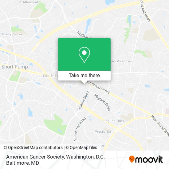 American Cancer Society map
