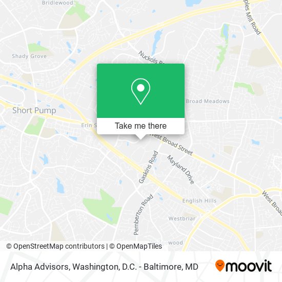 Alpha Advisors map