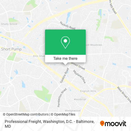 Professional Freight map