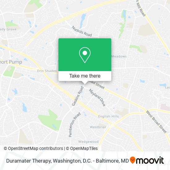 Duramater Therapy map