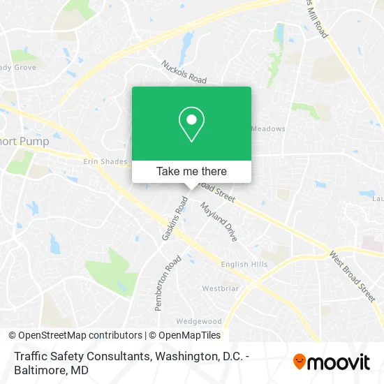 Traffic Safety Consultants map