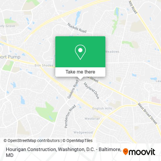 Mapa de Hourigan Construction