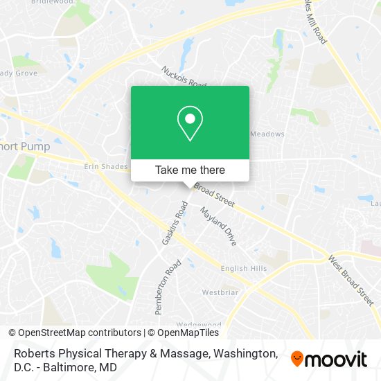 Mapa de Roberts Physical Therapy & Massage
