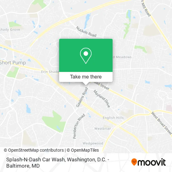 Splash-N-Dash Car Wash map