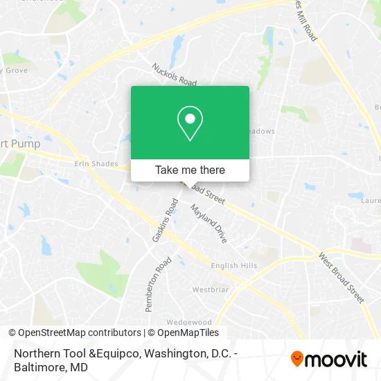 Northern Tool &Equipco map