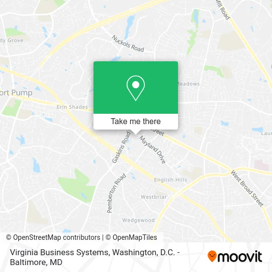 Virginia Business Systems map
