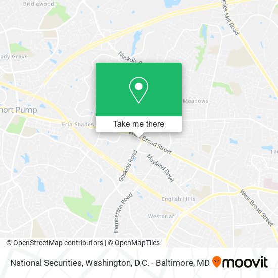 Mapa de National Securities