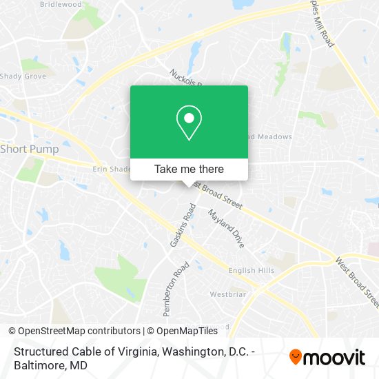 Structured Cable of Virginia map