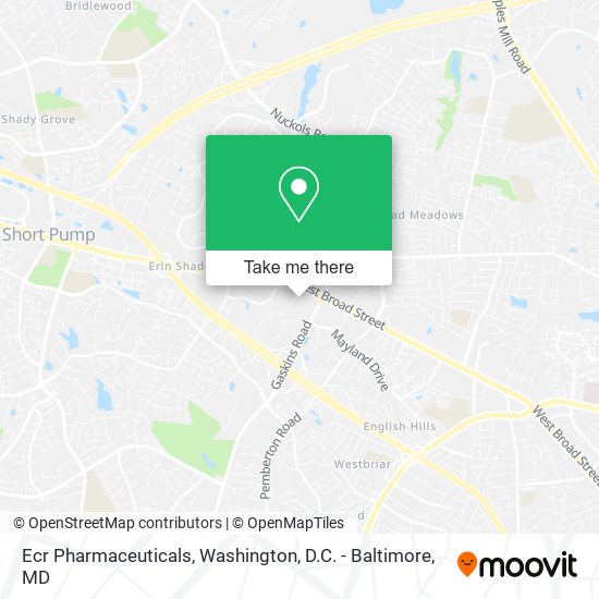 Ecr Pharmaceuticals map