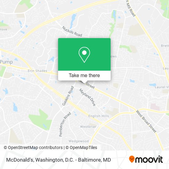 McDonald's map
