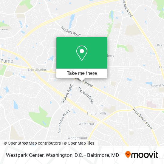 Mapa de Westpark Center
