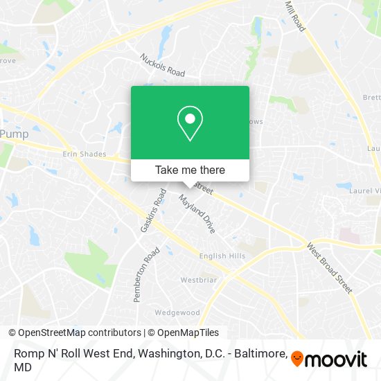 Mapa de Romp N' Roll West End