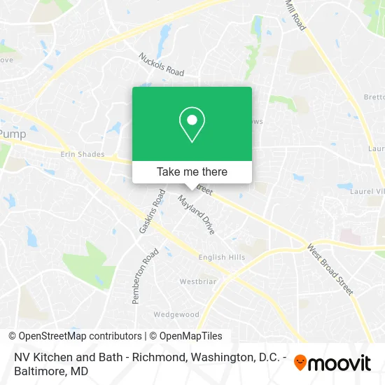 NV Kitchen and Bath - Richmond map