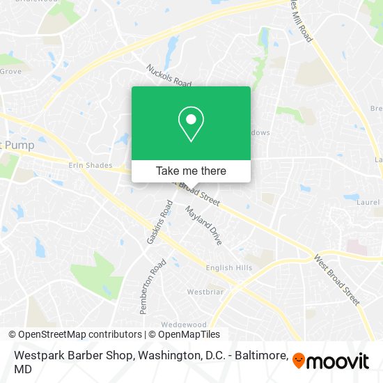 Westpark Barber Shop map