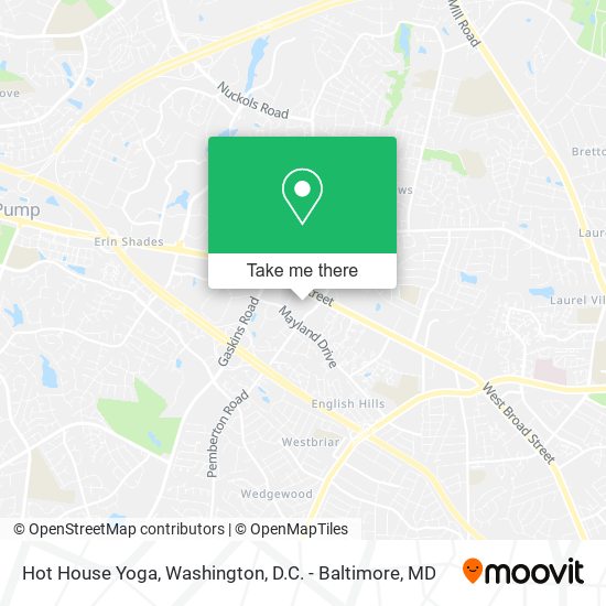 Mapa de Hot House Yoga