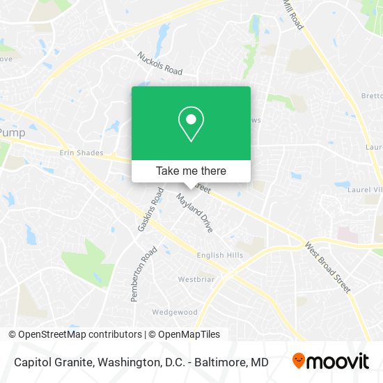 Mapa de Capitol Granite