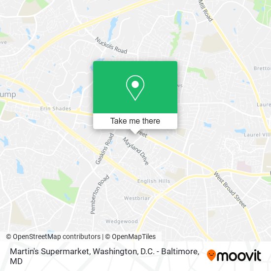 Martin's Supermarket map