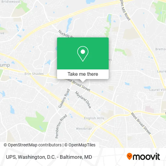 UPS map