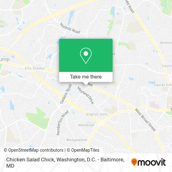 Chicken Salad Chick map