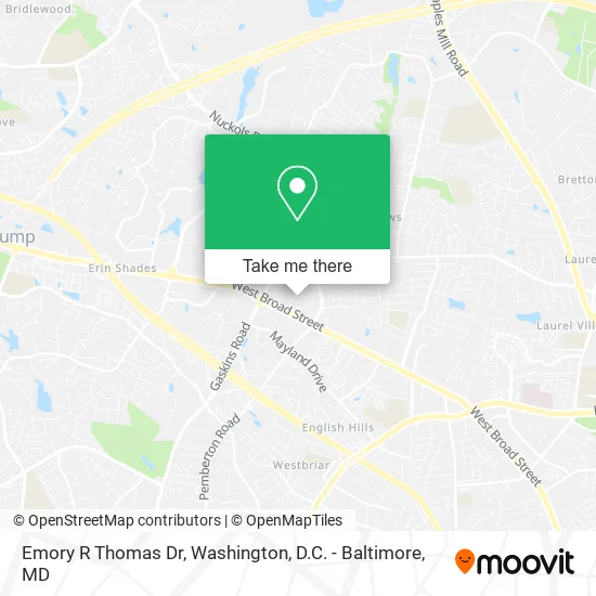 Emory R Thomas Dr map