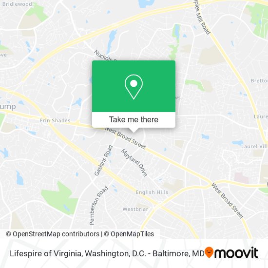 Mapa de Lifespire of Virginia