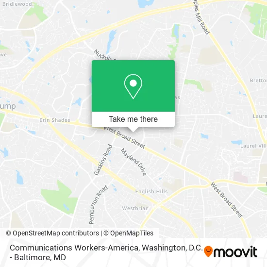 Communications Workers-America map