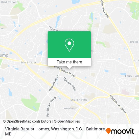 Mapa de Virginia Baptist Homes