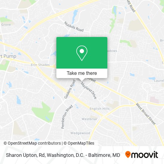 Sharon Upton, Rd map