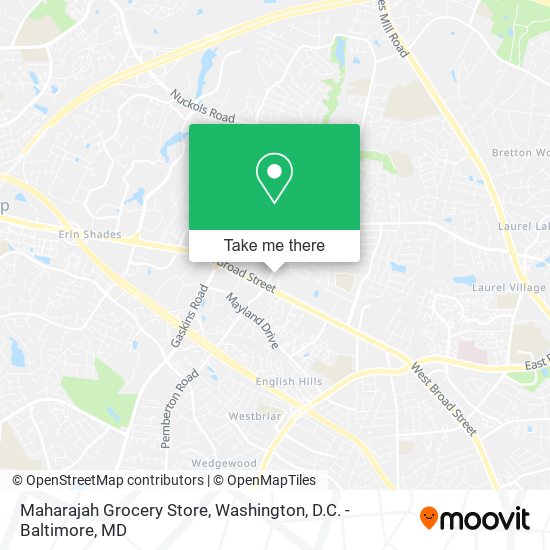 Maharajah Grocery Store map