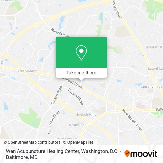 Mapa de Wen Acupuncture Healing Center