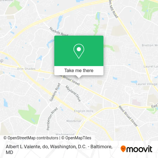 Albert L Valente, do map