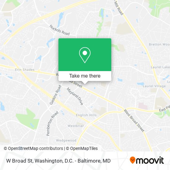 Mapa de W Broad St