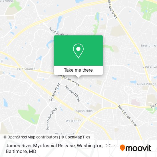 James River Myofascial Release map
