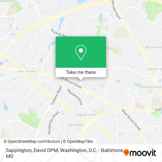 Sappington, David DPM map