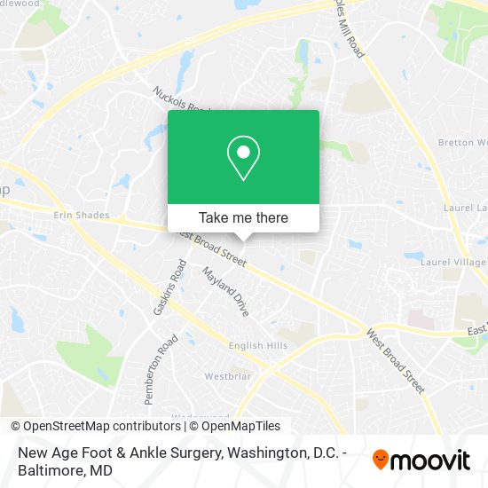 New Age Foot & Ankle Surgery map