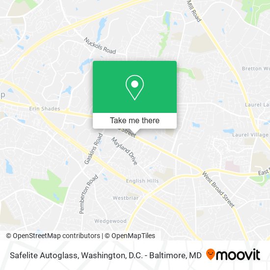 Mapa de Safelite Autoglass