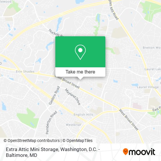 Extra Attic Mini Storage map