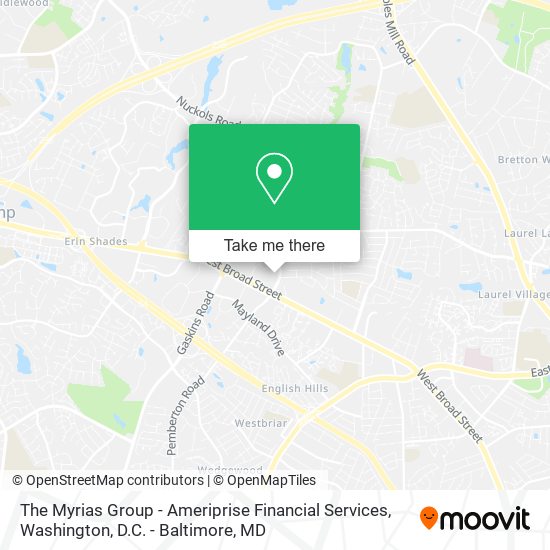 The Myrias Group - Ameriprise Financial Services map